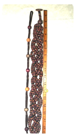 Accessories - 1980s wooden belt